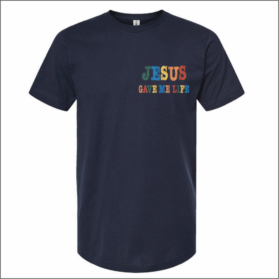 Peach Goldman | T-Shirt | Jesus Gave Me Life | Bright